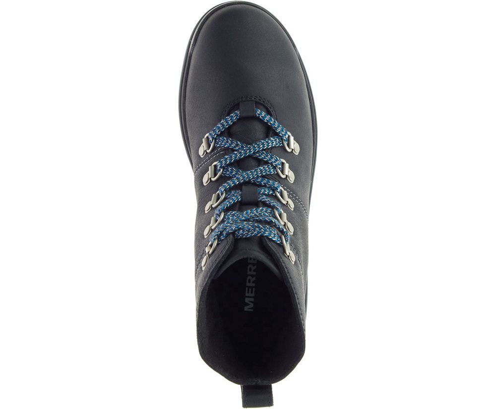 Botas Senhora - Merrell Snowcreek Lace Waterproof - Pretas - WTZ415392